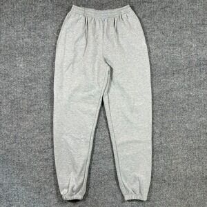 Vintage Wilson Mens Sweatpants Large Gray Fleece Lined Jogger Y2K Athletic Logo